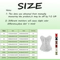 thumbnail image 2 of KHONTS Corset Tops For Women Renaissance Corset Bustier Floral Trim Shapewear Halloween Outfits For Party Club Stage Wine XXXXL, 2 of 3