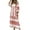 Burgundy, variant on Boho Floral Dresses for Women Beach Sundresses Three Quarter Sleeve 2025 Casual Maxi Dress V-Neck Puff Short Sleeve Tiered Long Swing Dress Sky Blue