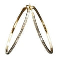 thumbnail image 1 of Visland Hoop Earrings Good Touch Decor Big Circle Loop Women Earrings for Date, 1 of 8