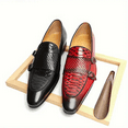 thumbnail image 4 of Men Fashion Loafers Handmade Genuine Faux Leather Dress Shoes with Rubber Sole and PU Insole, 4 of 4