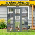 thumbnail image 7 of Akaber Large Outdoor Cat Enclosures with 7 Platforms & 2 Resting Rooms, Fir Wood Catio House with Waterproof UV Protection Roof, Indoor Outdoor Cat Furniture, 7 of 7