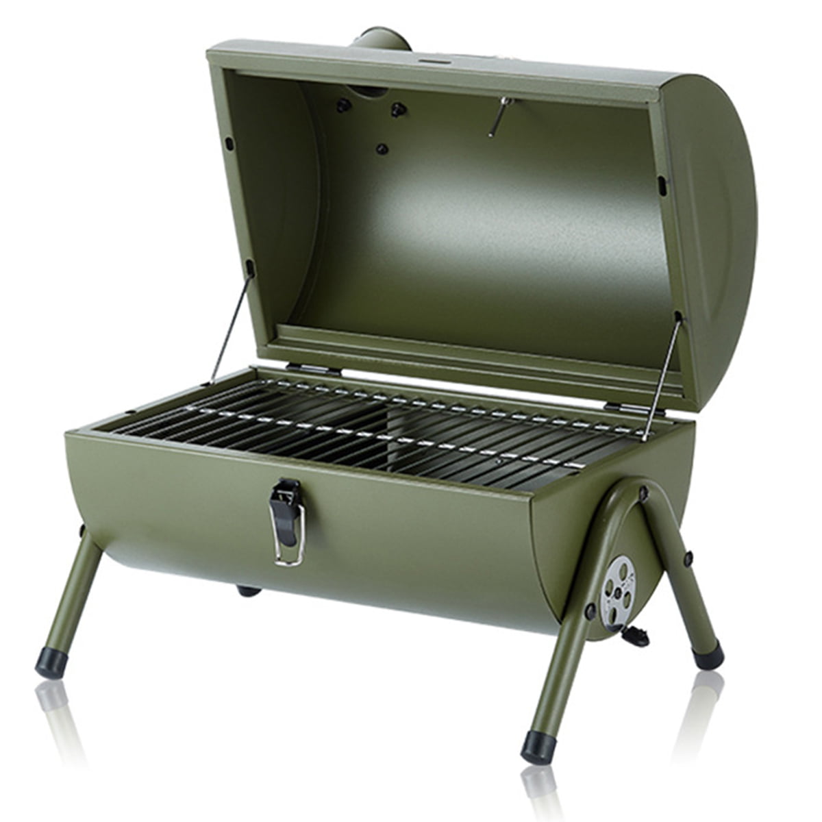 SUNLIFER Portable Charcoal BBQ Grill: Outdoor Small Charcoal Grills with  Meat Smoker Combo for Backyard Patio Barbecue | Outdoor Smoking | Camping  BBQ