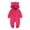Red, variant on Huowey Boys Girls Long Sleeve Solid Color Fall Winter Rompers Jumpsuits Fashionable Dailywear, 0-3 Months