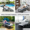 thumbnail image 7 of NAIZEA 75" Folding Camping Cot for Adult, Adjustable 4-Position Folding Bed, Portable Folding Sleeping Bed, Folding Lounge Chair, 7 of 7