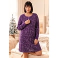 thumbnail image 5 of Dreams & Co. Plus Size Thermal Henley Sleepshirt, 5 of 6