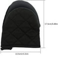 thumbnail image 3 of Oven Mitts, Oven Gloves Cooking Mitts Pair Heat Resistant, Pot Holder with Non-Slip Grip and Hanging Loop, Set of 2pcs, Black, 3 of 7