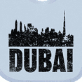 thumbnail image 4 of Inktastic Dubai City Skyline with Grunge Boys or Girls Baby Bib, 4 of 4