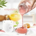 thumbnail image 7 of Portable Blenders, Personal Size Juicer Cup, For Crushed Ice And Shakes, Baby Food Mixing Machine, USB Rechargeable, With Six Blades, For Sports, Travel And Outdoors, P_ink Color, 7 of 7