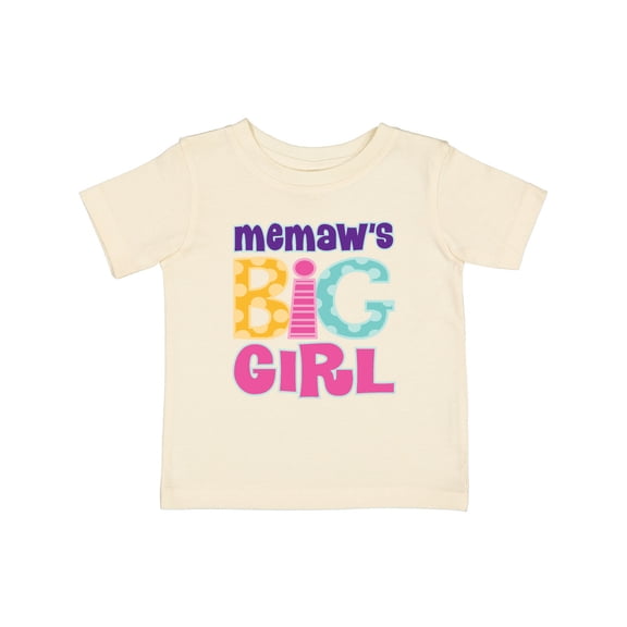 Inktastic Memaw Big Girl Girls Baby T-Shirt