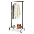 thumbnail image 5 of Whitmor Rolling Garment Rack with Shelf, Metal and Plastic, Gunmetal Gray, 5 of 8