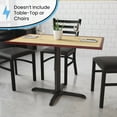 thumbnail image 4 of Flash Furniture Beverly 23.75" x 30" Restaurant Table X-Base with 3" Dia. Table Height Column, Black, 4 of 9