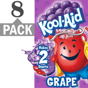 Kool-Aid Unsweetened Grape Artificially Flavored Powdered Drink Mix, 0.14 oz. Packet (8 Pack) Free Bonus Sampler(s) Included With Offer Beverage and Flavor May Vary