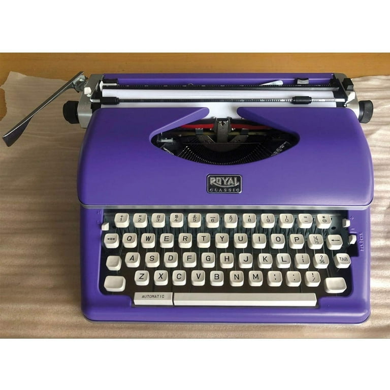 Royal Classic Manual Typewriter (Purple) 