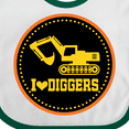 thumbnail image 4 of Inktastic Digger Construction Truck Boys Boys Baby Bib, 4 of 4