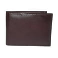 thumbnail image 7 of MARSHAL Kids Slim Genuien Leather Coin Pouch Bifold Compact Wallet Burgundy, 7 of 7