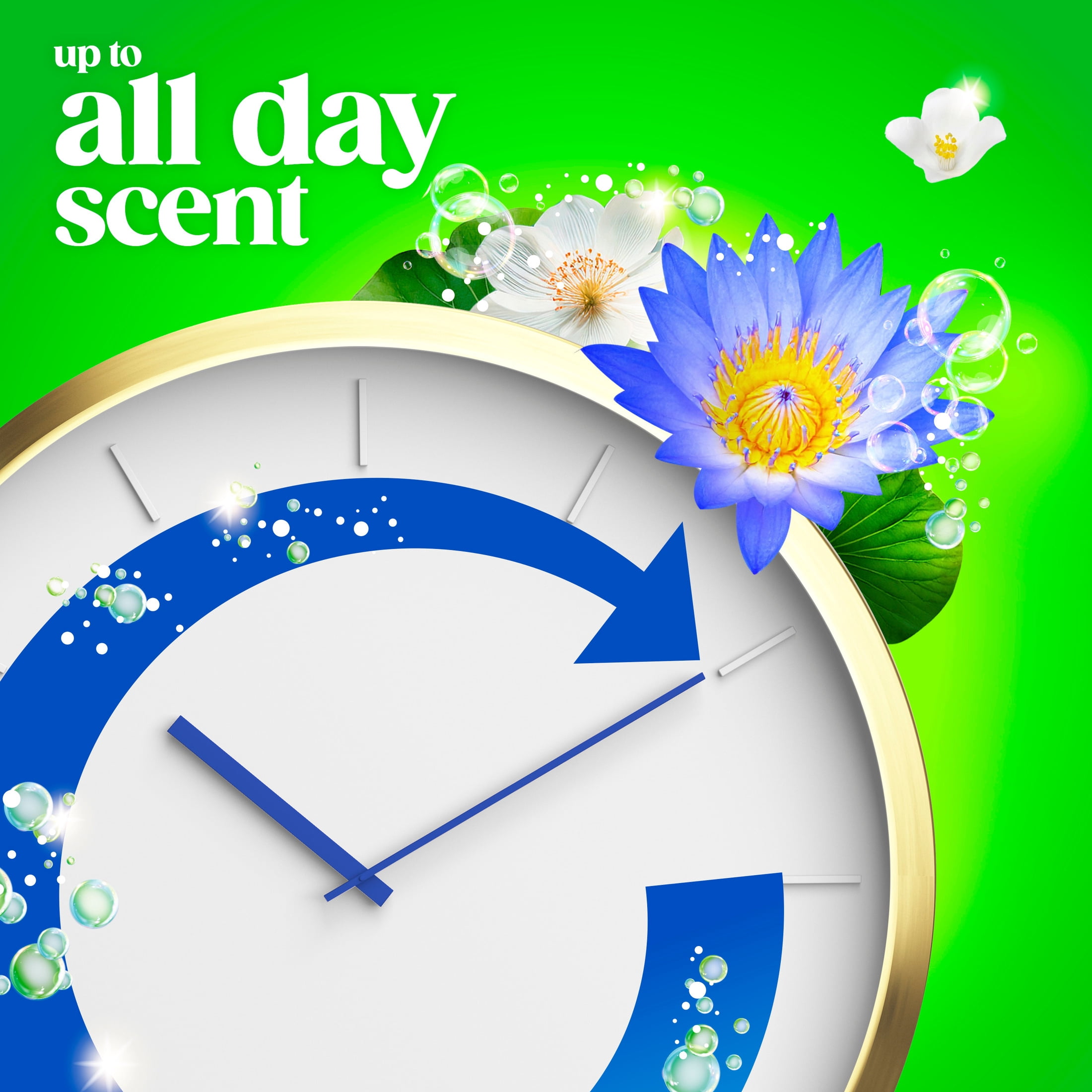 Gain Laundry Detergent Liquid, Now with Odor Defense, Waterfall Delight Scent, 177 fl oz, 134 Loads