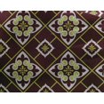 thumbnail image 4 of oneOone Georgette Viscose Maroon Fabric Floral & Tiles Moroccan Sewing Material Print Fabric By The Yard 42 Inch Wide, 4 of 4