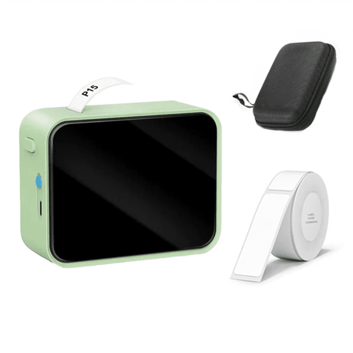 HOT P15 Portable Mini Sticker BT Printer Thermal UV Stickers Without Ink Self-Adhesive As D11 D110 D101 Printer,B
