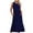 Dark Blue, variant on Lindreshi Summer Dresses for Women 2024 Woman Fashionable Sleeveless Pocket Round Neck Solid Loose Long Dress