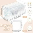thumbnail image 2 of Organizador de joyas de acrílico transparente con 20 bolsas de joyería portátiles transparentes, organizador de almacenamiento de joyas, caja de joyería, organizador de viaje, estuche de joyería, 2 of 9