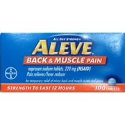 Aleve Back and Muscle Pain, 100 Tablets Exp: 09/2023