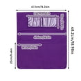 thumbnail image 3 of Training Room Chairback Pocket Storage Organizer 3 Pockets Oxford Cloth Chair Back Caddy with Name Label Slot for Workshop & Office Staff, 3 of 9