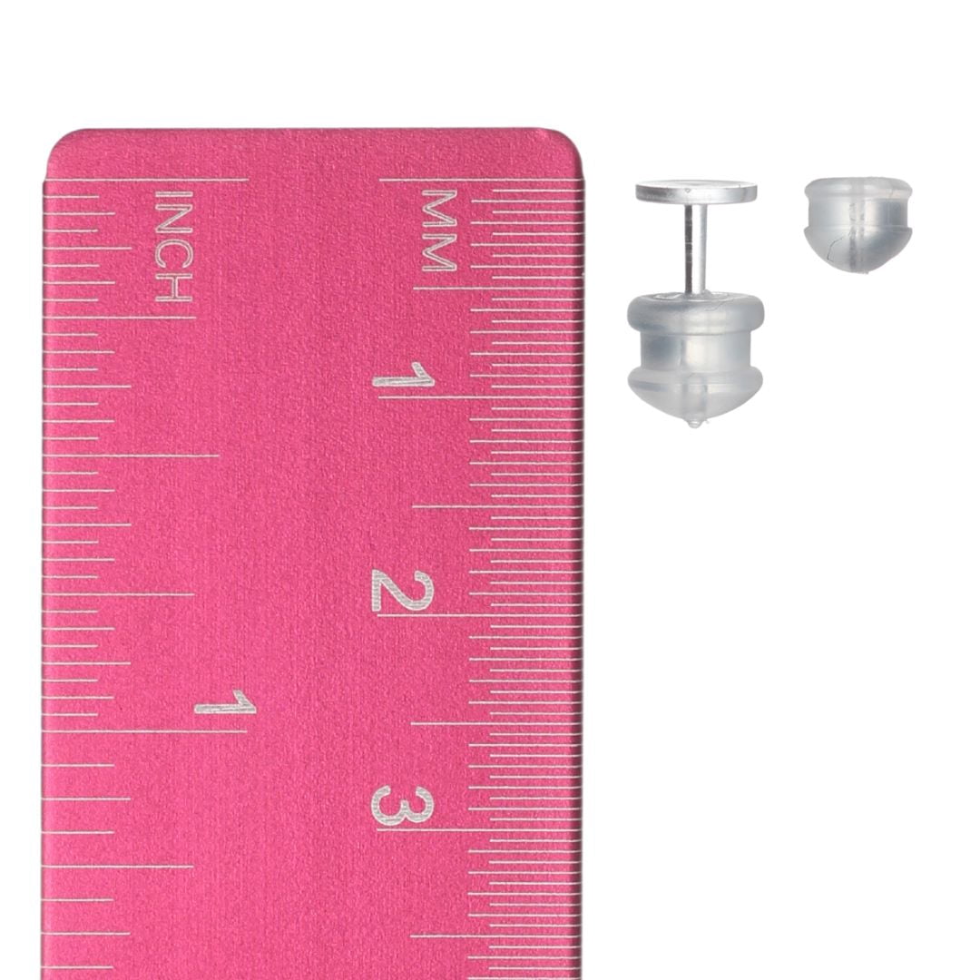 Hypoallergenic Clear Plastic Post Earrings (Blanks)