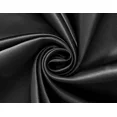 thumbnail image 5 of Gorgeous Home Linen 2 PC Solid Semi Sheer Faux Silk Rod Pocket Curtain Window Panel for any Room 55" Wide X 84"Long Each Navy Blue Color, 5 of 5