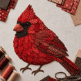 thumbnail image 3 of Beginner-Friendly 3D Patchwork Bird DIY Craft Kit, Floral Textile Bird Art Making Kit, Perfect Handcraft Gift for Adults Hobbyists Autumn Harvest Hummingbird, 3 of 7