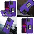 thumbnail image 2 of Bemz Phone Case for iPhone 15 Pro with Camera Protection Heavy Duty Magnetic Kickstand Cover, Glass Screen Protector, 40W Car Charger (USB-C Port) - 5 Foot (Dark Purple), 2 of 9
