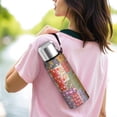 thumbnail image 6 of 20 Oz Pioneer Flower Coffee Tumbler Double Wall Insulated Stainless Steel Water Bottle | Metal Reusable Thermoses Flask with Cup Cap | Leak & Sweat Proof with Anti-Dust Lid, 6 of 7