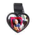 thumbnail image 1 of Visland Universal Car Interior Rearview Heart-Shaped Baby Mirror Wide Angle Convex Mirror for Rear Passengers Stable Rearview Mirror Attachment, 1 of 8