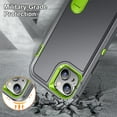 thumbnail image 6 of Dream Wireless  6.7 in. Dynamic Pro Plus Hybrid Ultra Protective Case with Kickstand for iPhone 14 Plus - Grey & Lime Green, 6 of 7