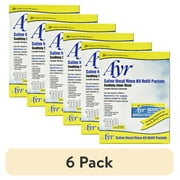 (6 pack) Ayr Saline Nasal Rinse Kit Ref 100 Count