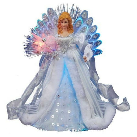 white and silver angel fiber optic light up christmas tree walmart fiber optic christmas tree