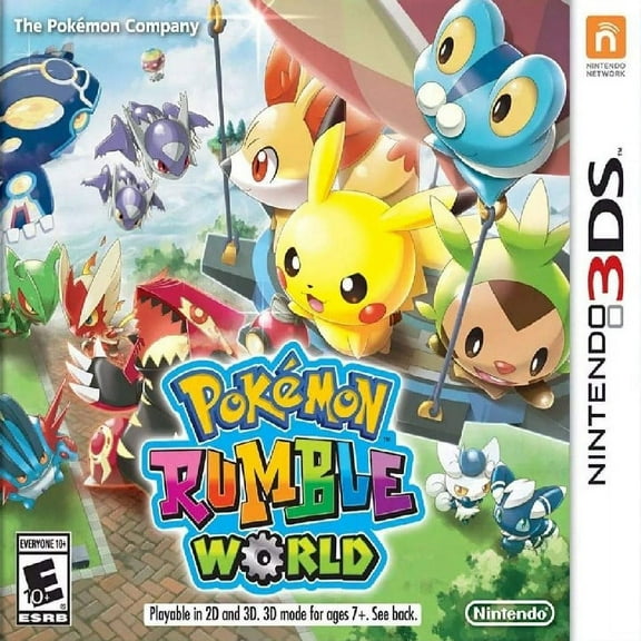 Restored Pokemon Rumble World (Nintendo 3DS, 2016) RPG Game (Refurbished)