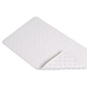 Kittrich BMAT-C4L04-04 14 x 24 in. White Circles Rubber Bath Mat Pack of 4