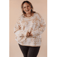 thumbnail image 3 of FOLUNSI Vibrant Aztec Loose Sweater - Plus Size Western Flair, 3 of 8