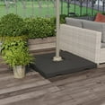 thumbnail image 2 of Outsunny Support de Poids à Base de 4 Pcs, Support Déporté Carré Robuste pour Parasol à Base Lestée, Total de 264 Lb Sable/ 176 Lb Rempli d'Eau, 2 of 9