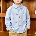 thumbnail image 4 of 5-6T Little Kids Boy's Shirt Long Sleeve Cute Graphic Top Fall Winter Clothes Outfit for 12 Months 2T 3T 4T 5T 6T 7T 8T Kids School Casual Daily, 4 of 9