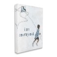 thumbnail image 3 of Stupell Industries I Am Courageous Child Flying Kite Uplifting Phrase Graphic Art Gallery Wrapped Canvas Print Wall Art, Design by Sally Swatland, 3 of 7