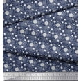 thumbnail image 2 of Soimoi Tissu Poly Georgette Hexagonal Imprimé Tissu au Mètre 42 Pouces de Large, 2 of 3