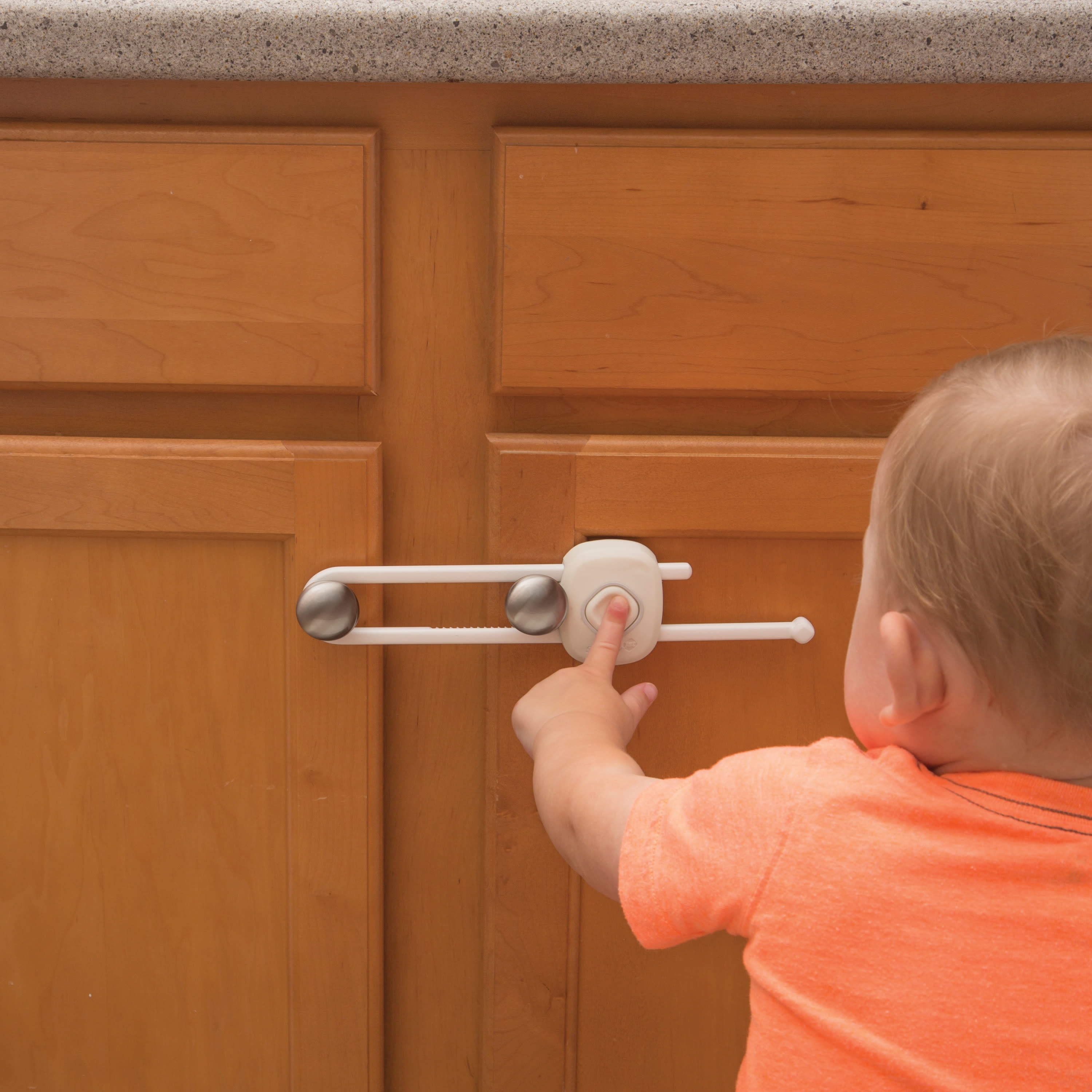 Safety 1st OutSmart Slide Lock 4pk, White, Toddler