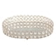 thumbnail image 1 of Bandeja con espejo ovalado y diamantes para joyas, bandeja decorativa con velas enjoyadas L, 1 of 8