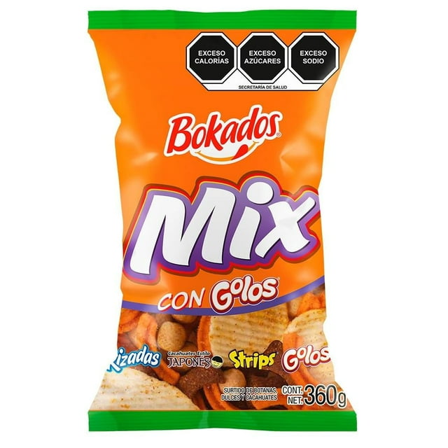 Botana Bokados mix con golos 360 g