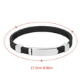 thumbnail image 3 of ZZkhGO Magnetic Balance Sports Bracelet, Stainless Steel Anti Static Wristband, Unisex Vertigo Relief Fitness Bracelet, 3 of 6