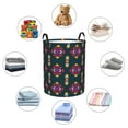 thumbnail image 3 of DouZhe Waterproof Collapsible Large Laundry Baskets, Southwestern Ethnic Decoration Style Prints Circular Hamper with Handles, 3 of 6