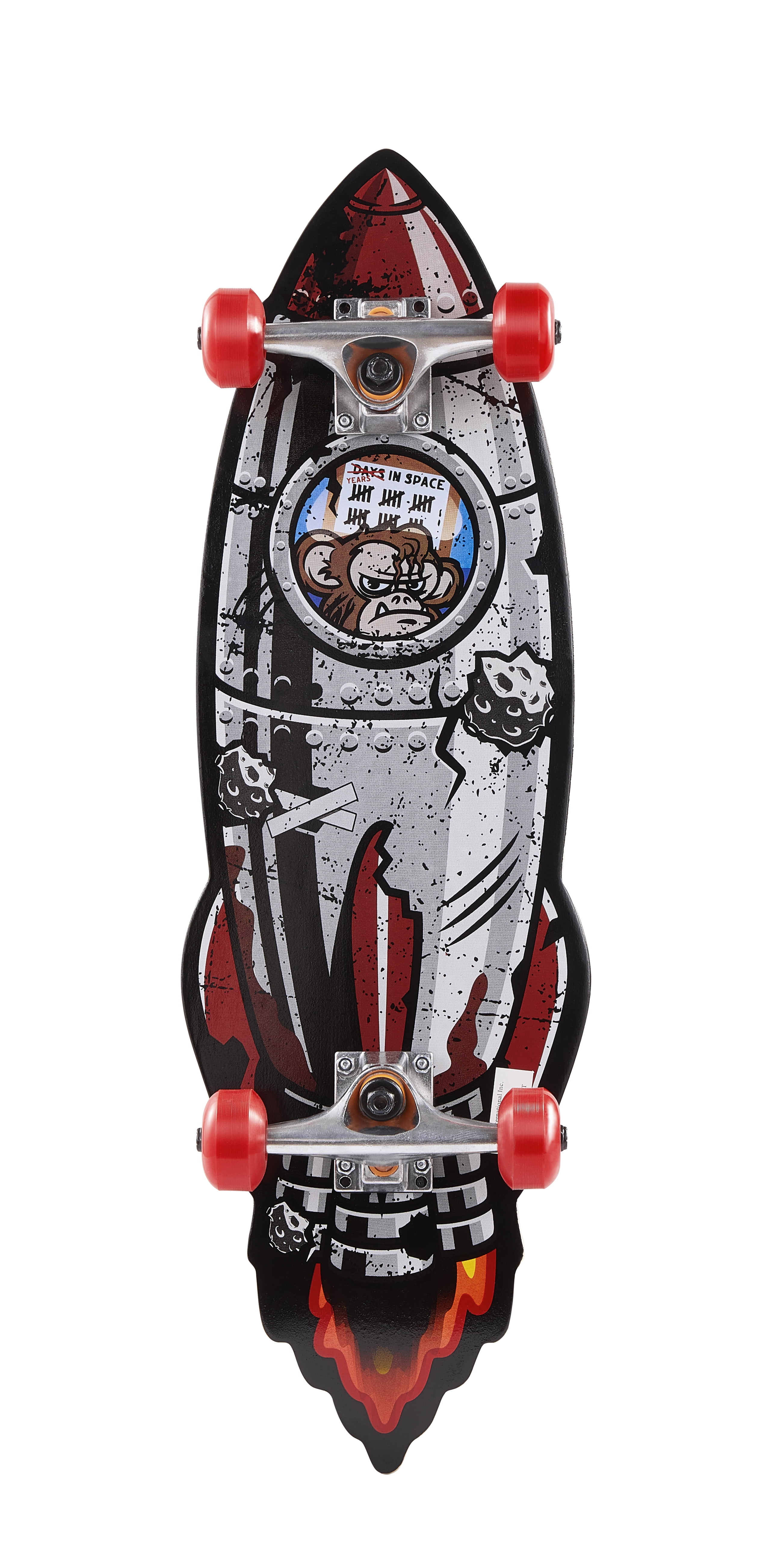 Voyager Shaped Complete Skateboard, Burrito Shape Beginner Skateboard for  Kids with Pro Aluminum Trucks 