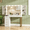 White-F, variant on Winkalon Vanity Desk with Mirror and LED Lights, 43'' Makeup Vanity with 6 Drawers, Vanity Table with Power Outlet for Bedroom Dressing Room, White
