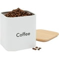 thumbnail image 4 of Coffee Tea Sugar Container Set Stainless Steel Kitchen Canister Set with Bamboo Lids ( Pieces oz), 4 of 7
